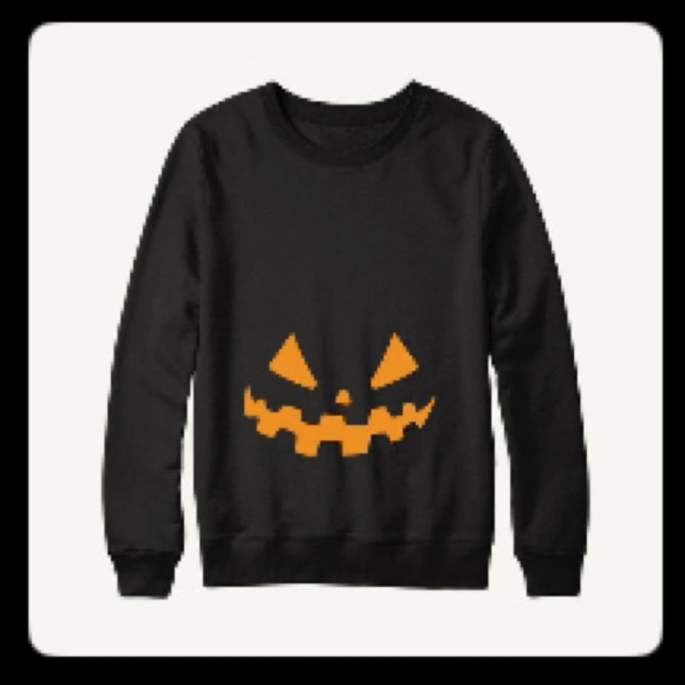 Halloween - Jack o Lantern pregnancy sweatshirt